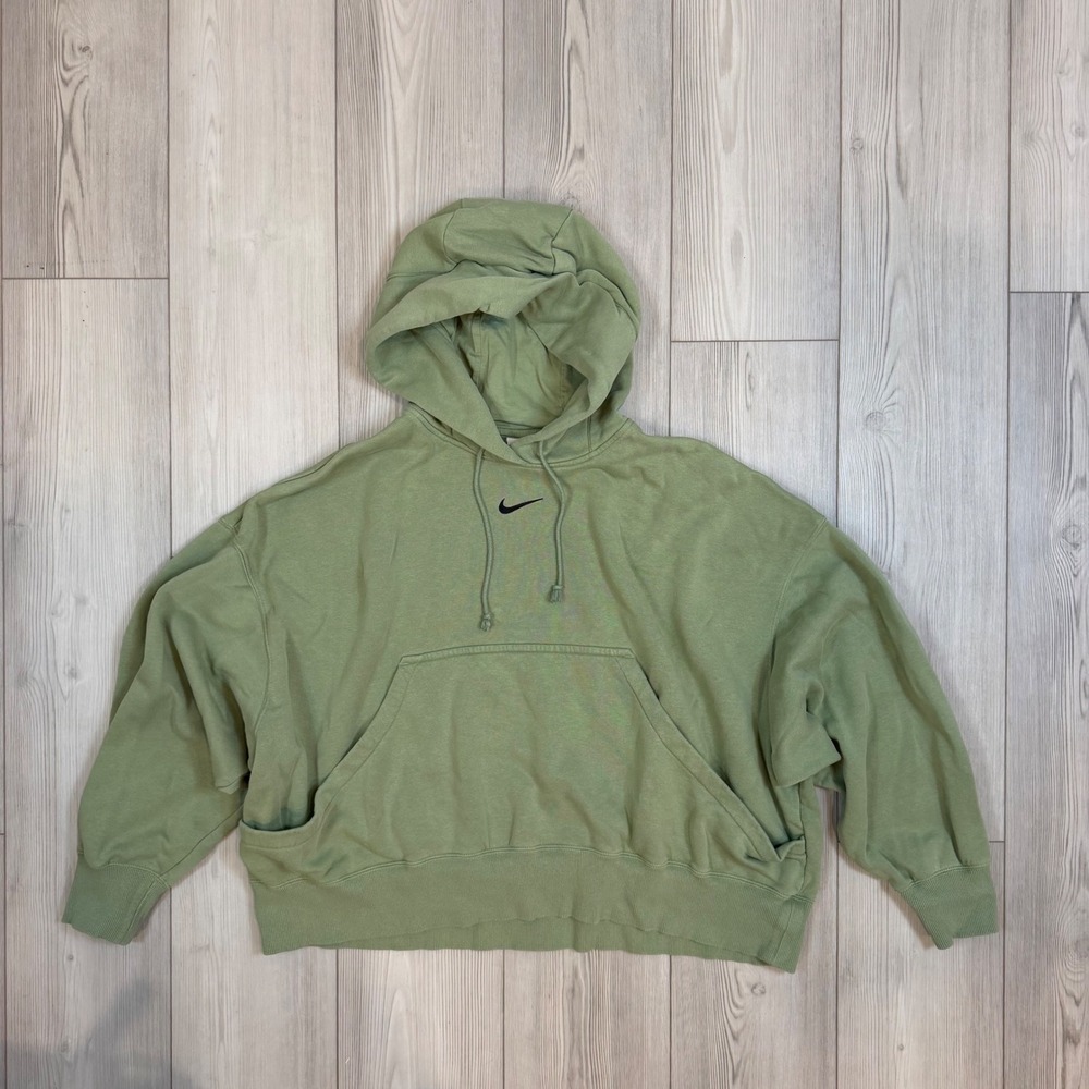 Nike Sportswear Phoenix Fleece Oversized Hoodie Oil Green DQ5858-386 Womens L